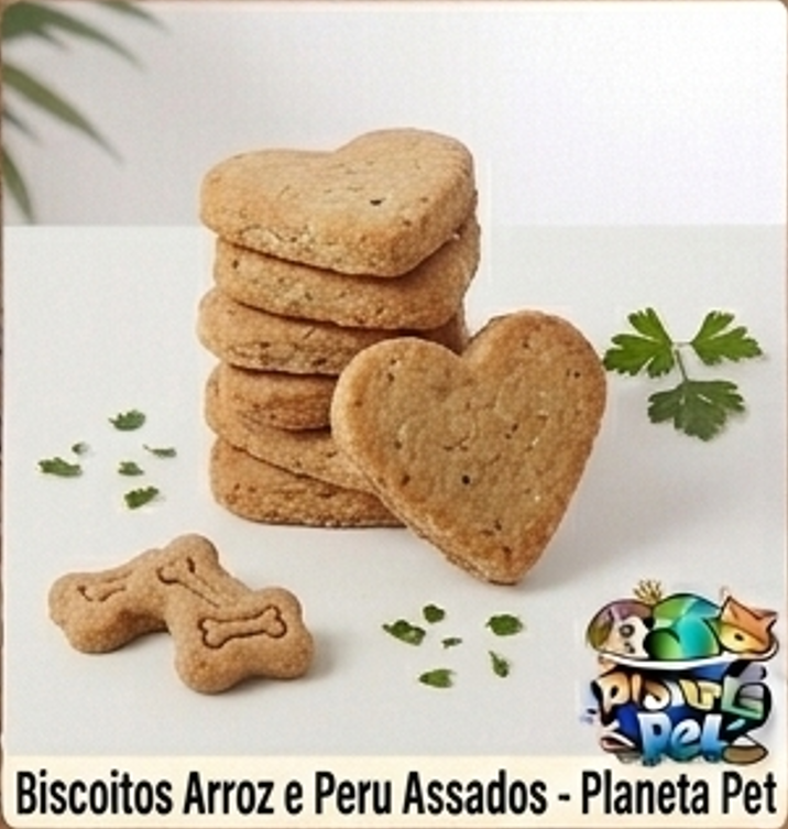 Biscoito de Arroz e Peru Assado
